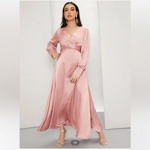 Maternity silk dress
